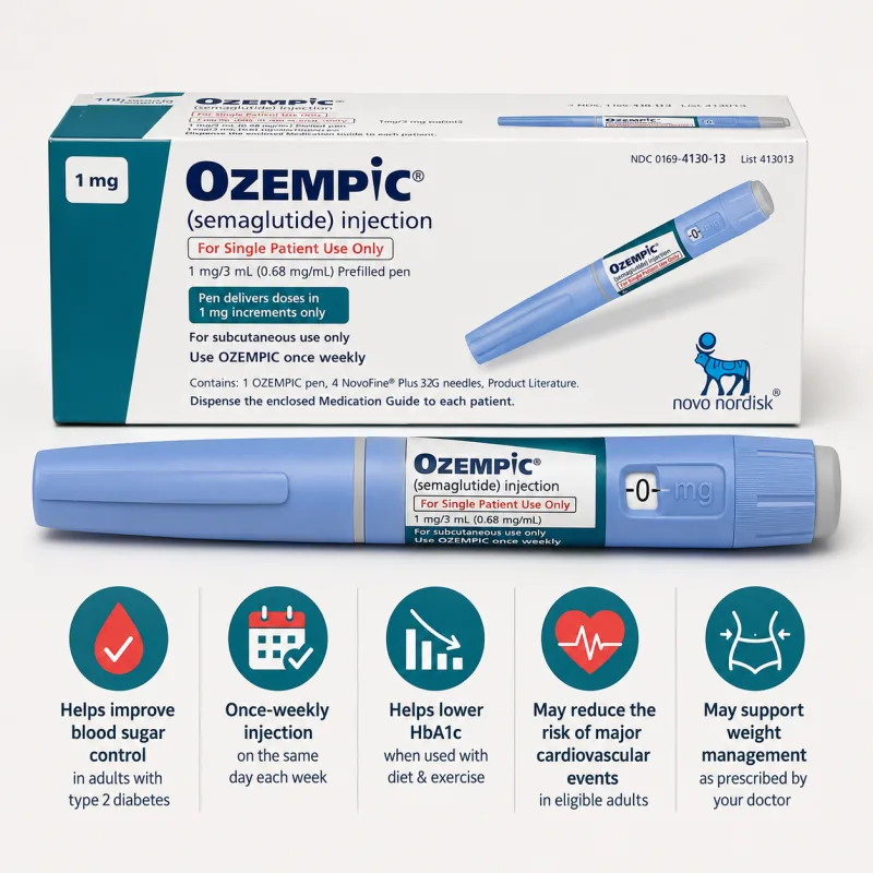 Ozempic 1mg Injection: Uses, Benefits, Dosage, Side Effects & Complete Guide