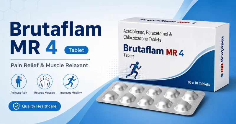 Brutaflam MR 4 Tablet: Uses, Benefits, Dosage, Side Effects, Precautions & Complete Medicine Guide